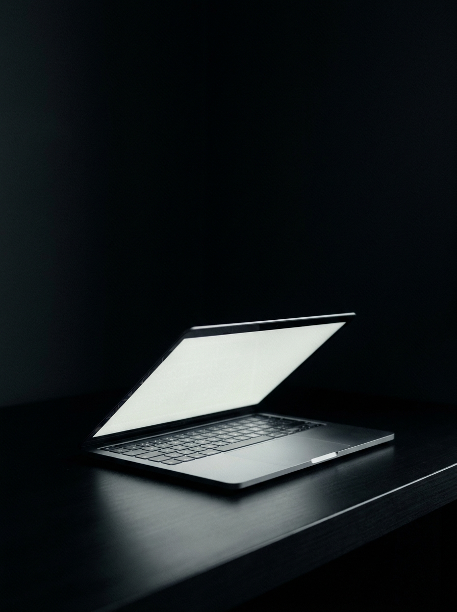 Project mockup on a laptop