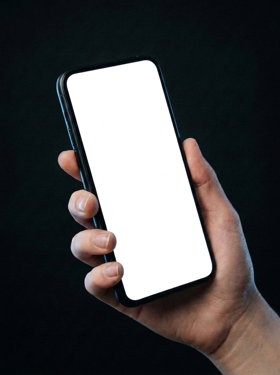 Project mockup on a phone